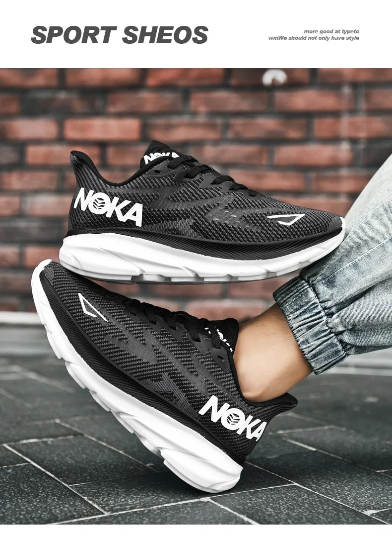 Men's Running Shoes Luxury Shoes Trainer Race Jogging Cushioning Outdoor Breathable Couple Non-Slip Sneakers Mesh Off-road Shoes