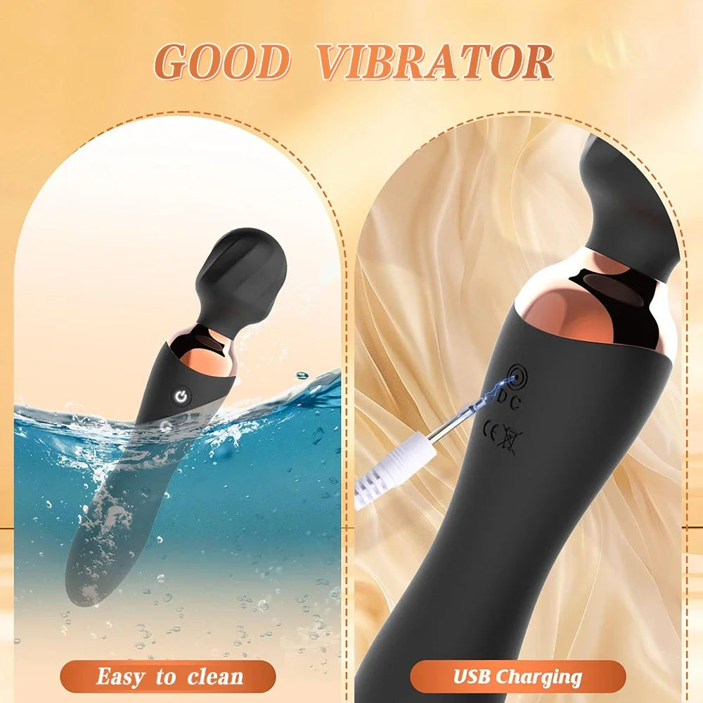 Adult Sex Toys Couple Magic Wand AV Body Massager Vibrator for Women Couple G Spot Clitoris Anal Stimulator