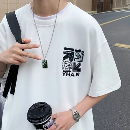 Men's Graffiti Print Short-Sleeve T-Shirt