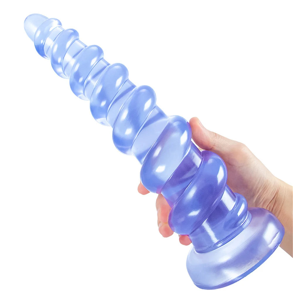 Huge Spiral Anal Butt Plug Dildo Beads Buttplug Dildo Prostate Massager Masturbators Adult Toy Sexy Toys ForGay Men Woman 18+