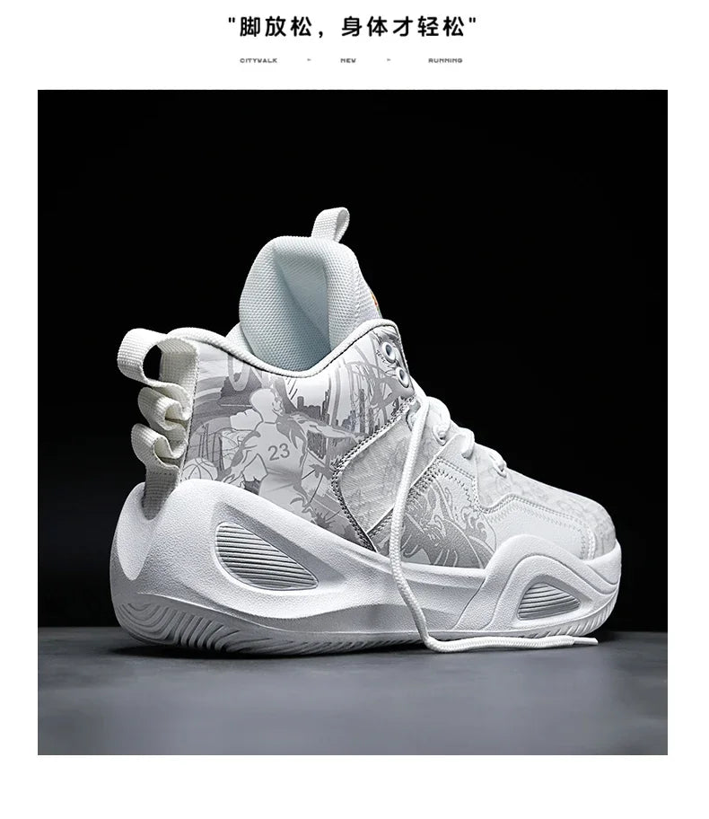 Men Basketball Shoes Trainer Unisex Breathable Athletic Sneakers Light Non-slip High Quality Unisex Outdoor Women Sports Shoes