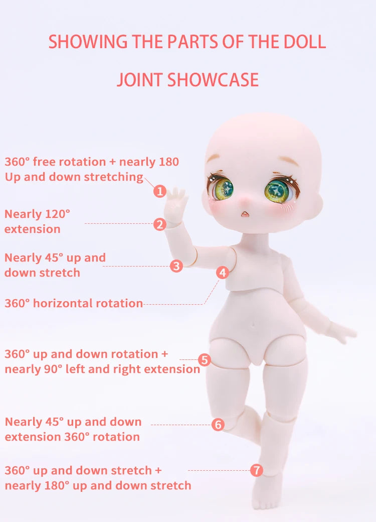 DBS DREAM FAIRY Maytree OB11 doll 13 ball joint body eyeball head hand collectible toy SD gift BJD