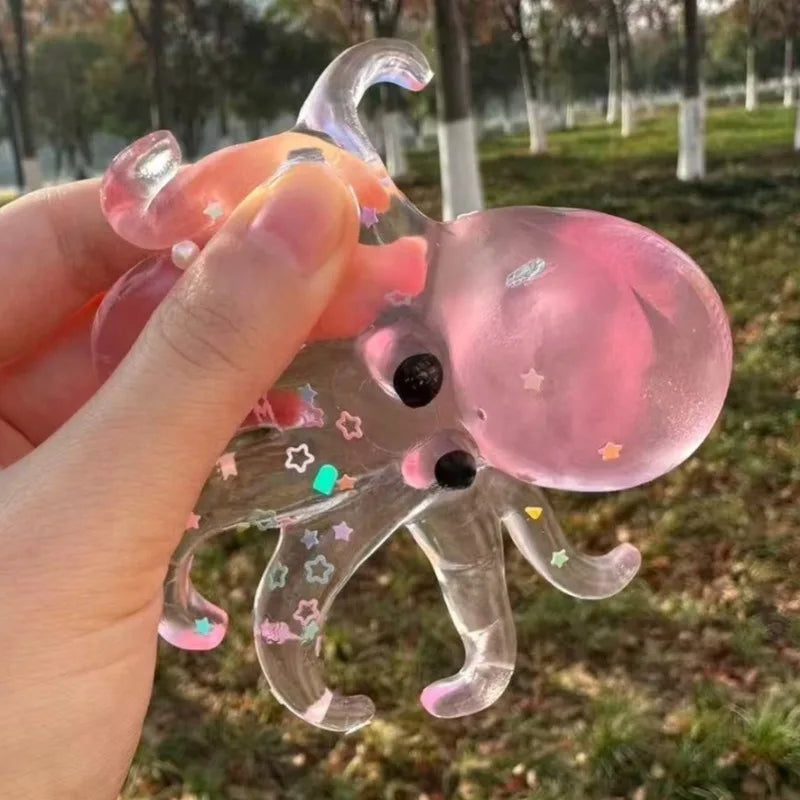 Squishy Ocean Octopus Squeeze Fidget Toy Simulation Stress Relief Slow Rebound Toy Can Be Stretched Sensory Decompression Gift