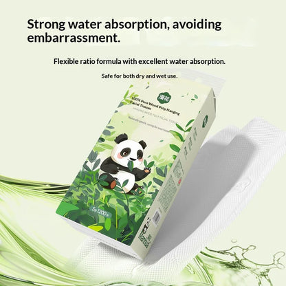 3PCS Family Set, Five Layers, 1200 Thick Large Capacity Napkins, Soft and Non Shedding, Original Wood Pulp Hanging Napkins