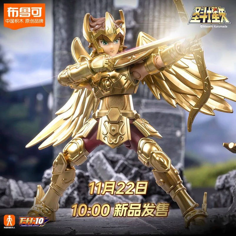 Original Blokees Gold Saint Action Figure Champion Saori Kido Seiya Mu Aiolia Assembly Figure Children Toys Birthday Gift