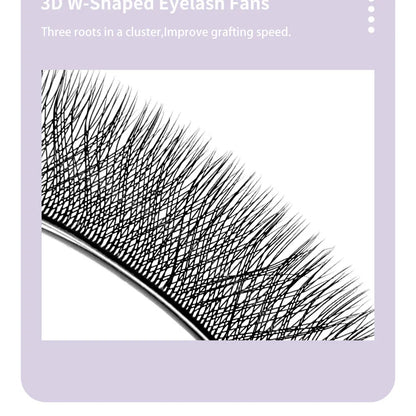 DIYDAY W Shape Eyelash Extension 3d 4d 5d 6d 7d 8d W-Shaped Eyelashes Premade Fans Individual BASF Mink Faux Lashes