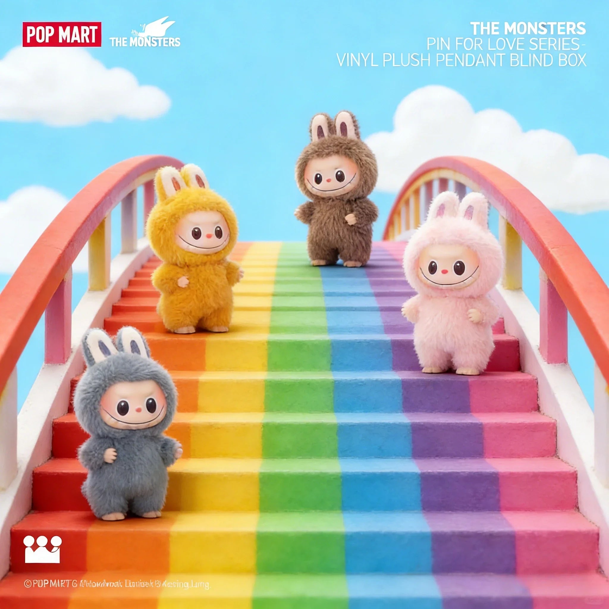 POP MART LABUBU V4 (A-Z) The Monsters Pin for Love Series Blind Box Anime Action Figure Surprise Gift