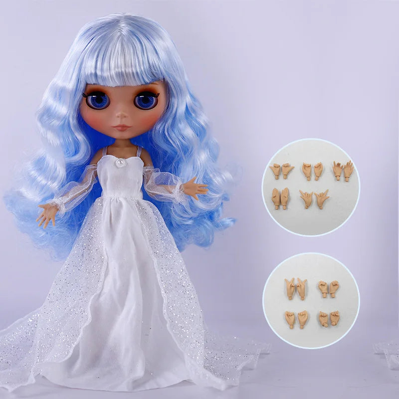 ICY DBS Blyth Doll Tan Skin Matte Face With Eyebrows Special Price 1/6 BJD JOINT body Neo Anime