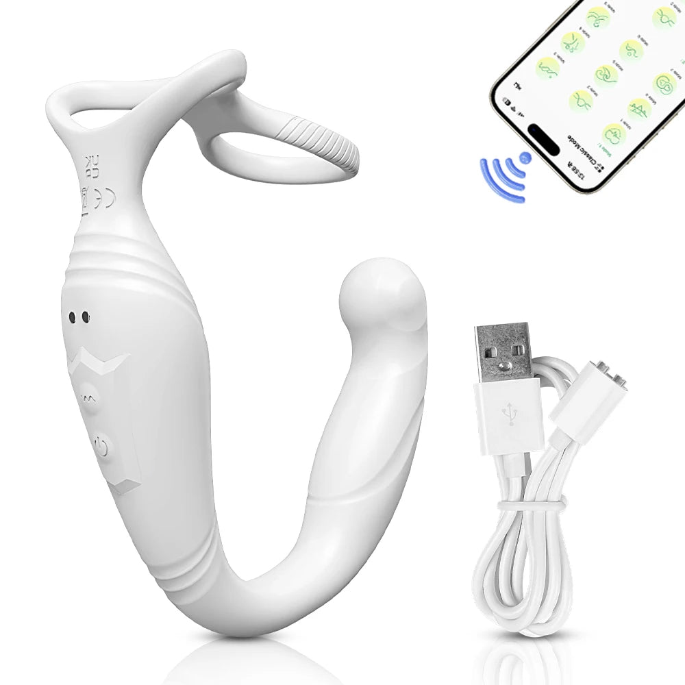 Remote-Control Rotating Prostate Massager
