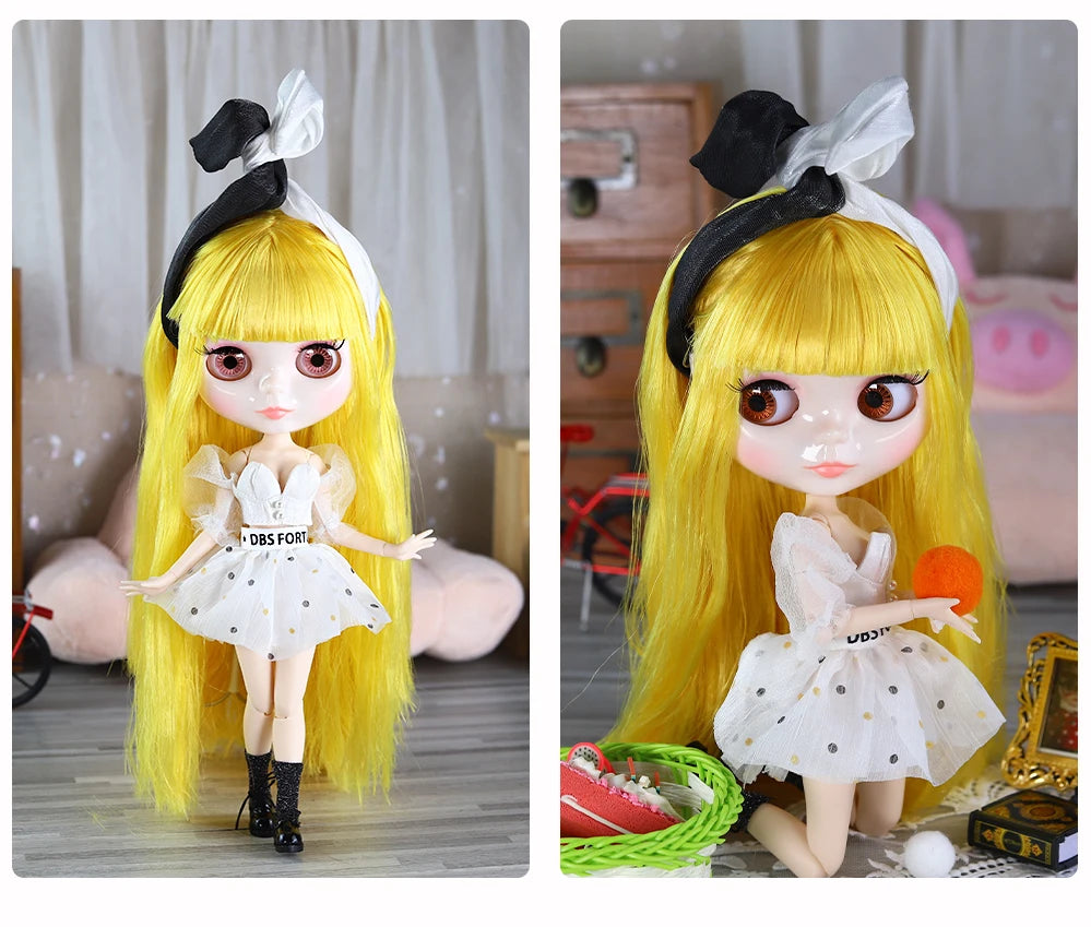 ICY DBS Blyth Doll 1/6 BJD Toy  Joint Body Set for Special Sale Random Eyes 30cm Anime Girl Gift