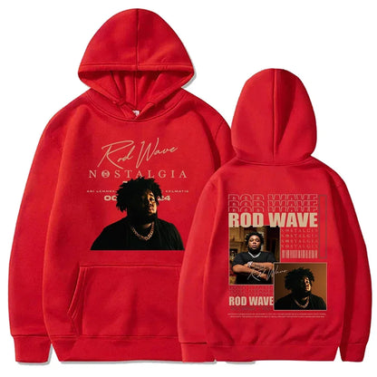 2025Rod Wave Tour Fashion Casual Nostalgic Hip Hop Music Printed Hoodie Men's and Women's Pullover Fans Luxury Gift Top Hoodie