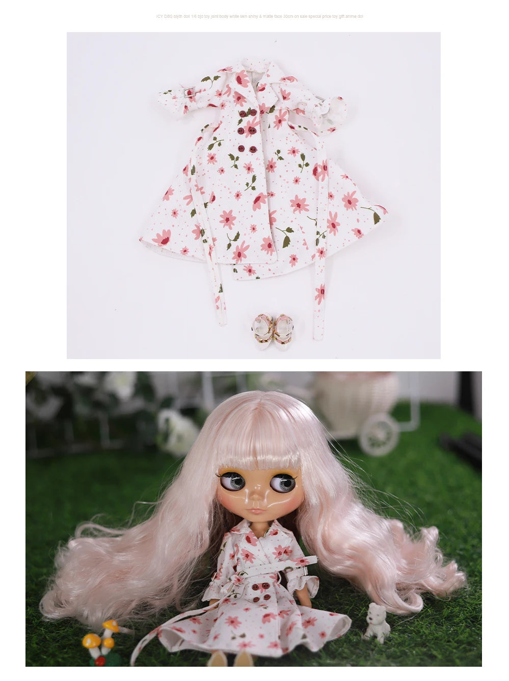 ICY DBS Blyth doll bjd joint body white black skin temperament skirt casual sports skirt 1/6 toy 30 cm girl gift anime SD