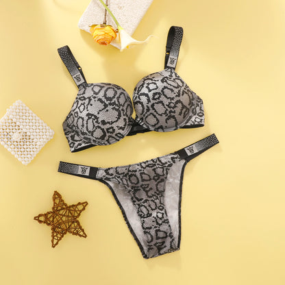Victoria's Secret New Arrival Women Sexy Push Up Bra And Panty Set Lace Underwear Lingerie Sleepwear Pajamas Plus Size