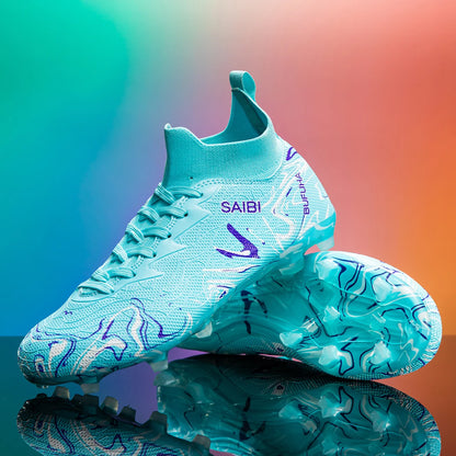 Professional Breathable Football Shoes FG Long Nail Sports Shoes, Wear-Resistant and Anti Slip, Are Essential for Fans