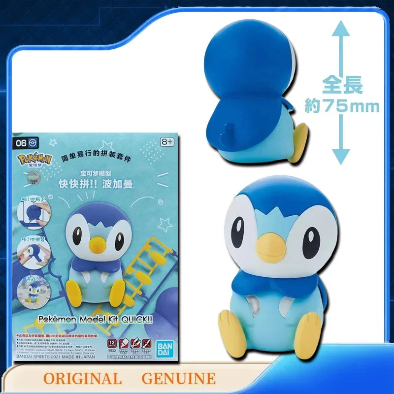 Bandai Original Genuine POKEMON MODEL KIT QUICK 1 21 22 23 Anime Action Figures Toys Kids Gift Assembly Model Collect Ornaments