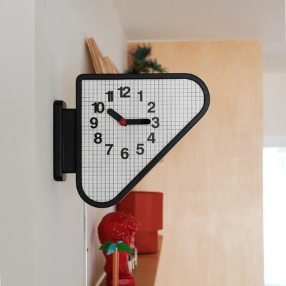 Luxury Triangle Wall Clock Corner Double Sided Wall Clock Creative Art Living Room Clocks Kitchen Bedroom Watch Home Decor