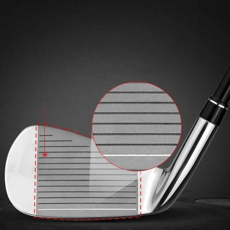 Golf Clubs Men 5/6/7/8/9/P/S Irons Stainless Steel Golf Beginner's Club TIG031