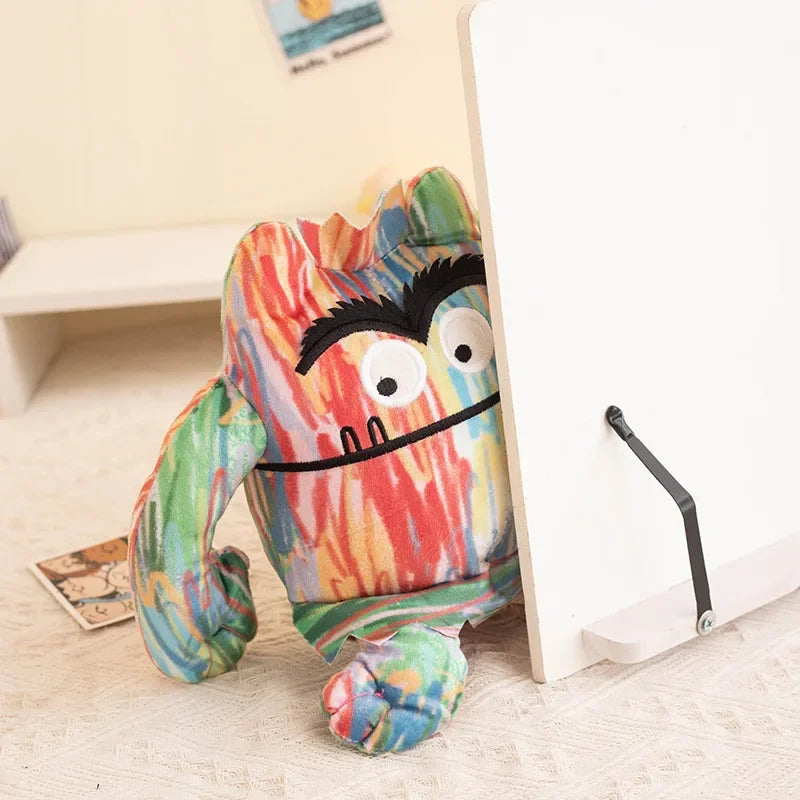 Emothional Monster Plush Toys Big Mouth Demon Stuffed Anime Plushie Colorful Dolls for Birthday Halloween Party Gifts