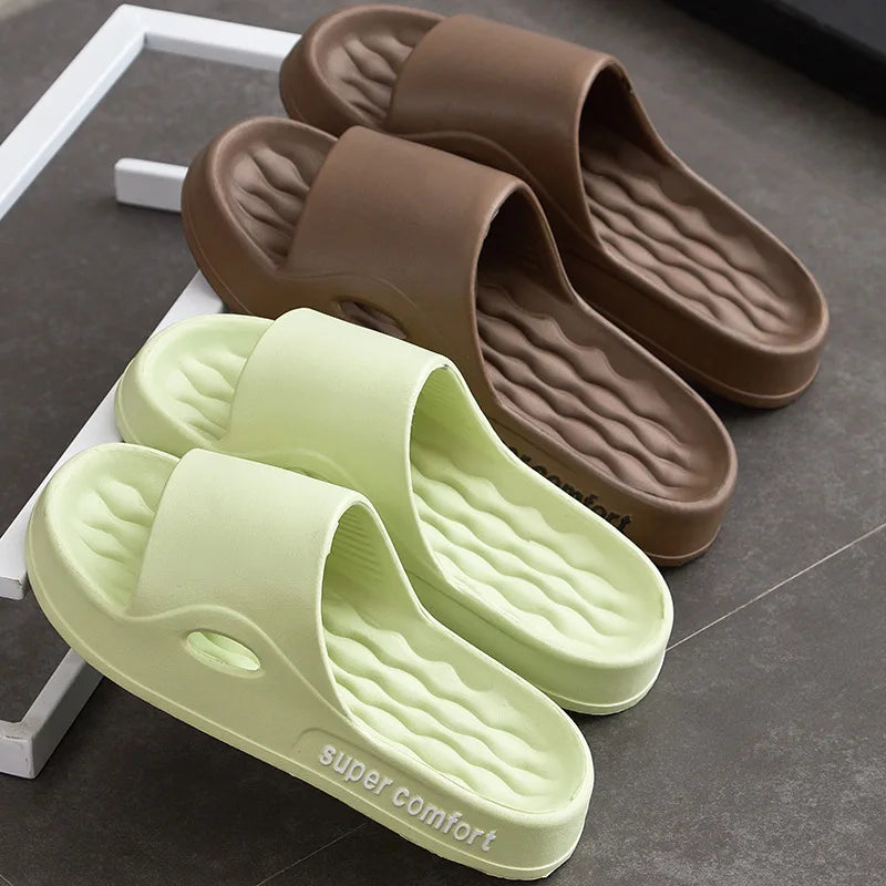 Fashion Men's Summer Ligtweight EVA Indoor Home Sandals Slippers Shoes Men Slippers Outdoor Students Women Comfortable Slides