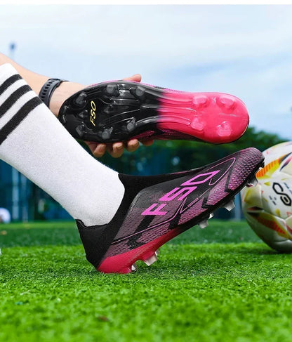 New Men Football Boots Sneakers High-quality Non-Slip Boys Cleats Hot-selling Soccer Shoes Grass Outdoor Match High-top Light