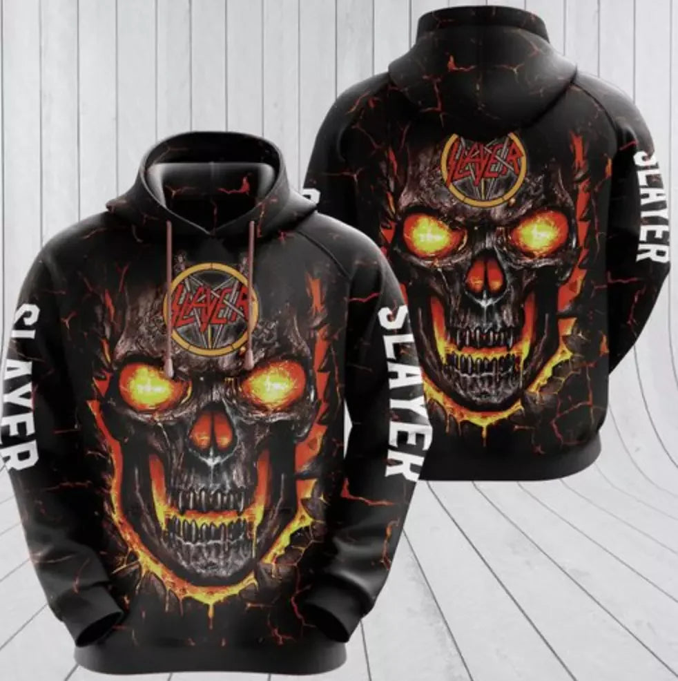 3D Rock Graphic Streetwear Hoodie