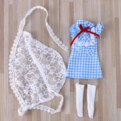 ICY DBS Blyth Doll Pleated Skirt Leather Jacket Hat Set Anime Girl jiontBody 1/6 BJD