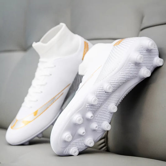 Unisex AG FG Firm Ground Soccer Cleats Wear Resistant PU Stable Studs For Men Outdoor Lawn Daily Football Sports Practice