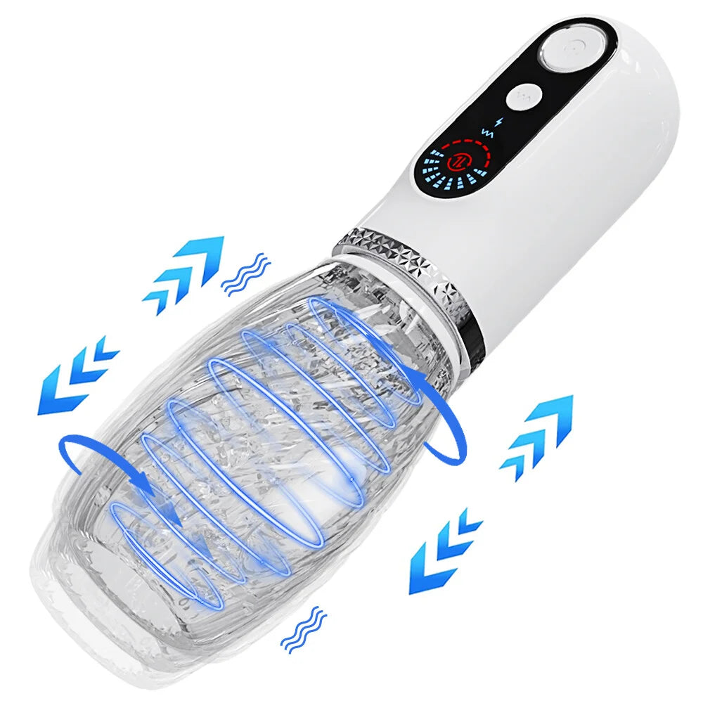 Typhoon- Automatic Male Masturbator Telescopic Rotation Vibrating Vagina Masturbation Cup Sex Toys for Men Goods for Adults