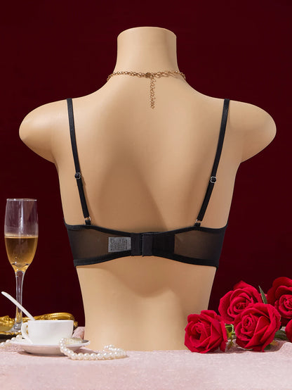 Women's Floral V-Neck One-Piece Lingerie