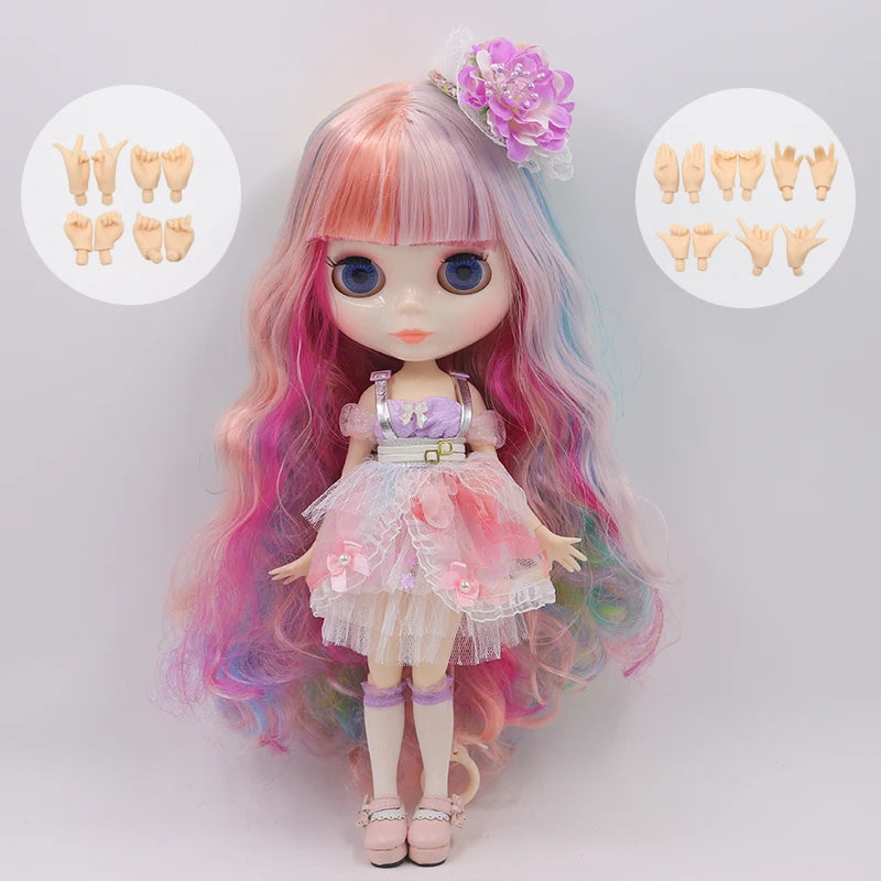 ICY DBS Blyth doll 1/6 Anime Doll joint body white Skin glossy face Special Combo with clothes, shoes and hands 30cm BJD TOY