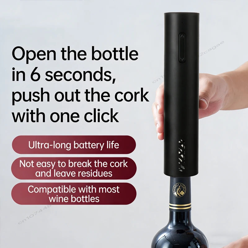 Electric Wine Bottle Opener Charged Automatic Reusable Easy Carry Red Wine Opener Gift for Waiter Women Home Kitchen Party Bar