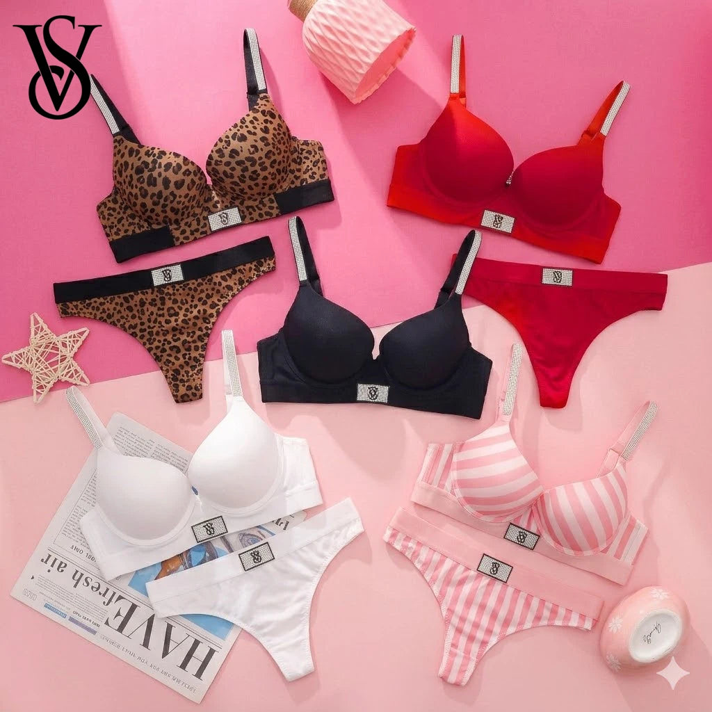 Women's Seamless Underwire Bra & Panty Set