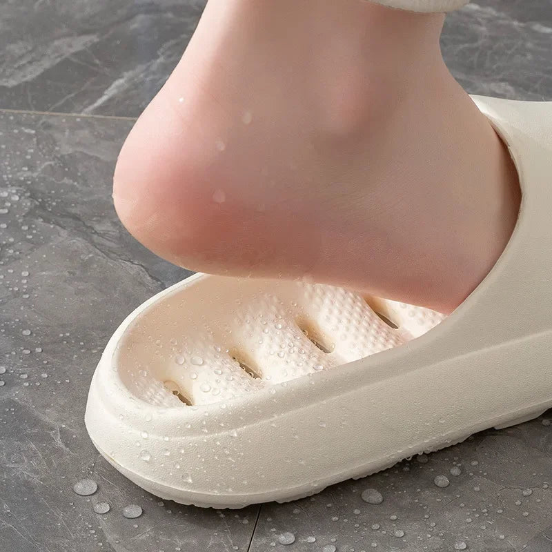 Men's Quick-Drying Anti-Slip Bath Slippers Summer Indoor Home Eva Couple Shower Slippers Anti-Odor Bathroom Sandals