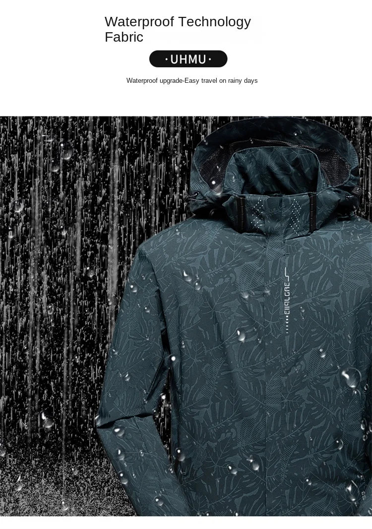 Men's Casual Zip-Up Windbreaker