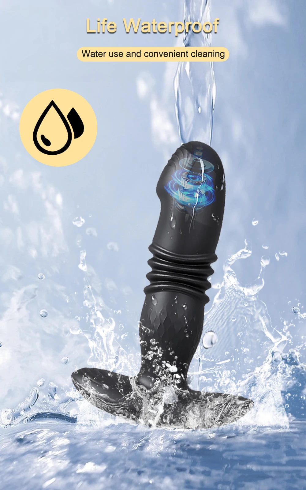 App-Controlled Telescopic Anal Massager