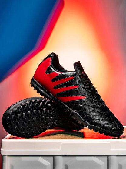 Breathable TF Turf Soccer Cleats Non-Slip Wear-Resistant Strong Grip Ankle Support Stable Lightweight Flexible