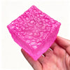 Squishy Ice Skin Maltose Fidget Toy Shiny Square Stress Relief Squeeze Toy Soft Cube Slow Rebound Toy for Friend Festival Gifts