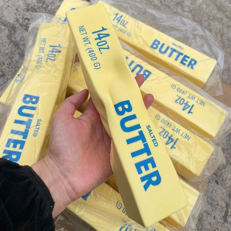 Taba Squishy Giant Butter Cheese Fidget Toy Slow Rising Big Butters Sticks Moist Squeeze Toy Relieve Anxiety Adult Autism Gifts