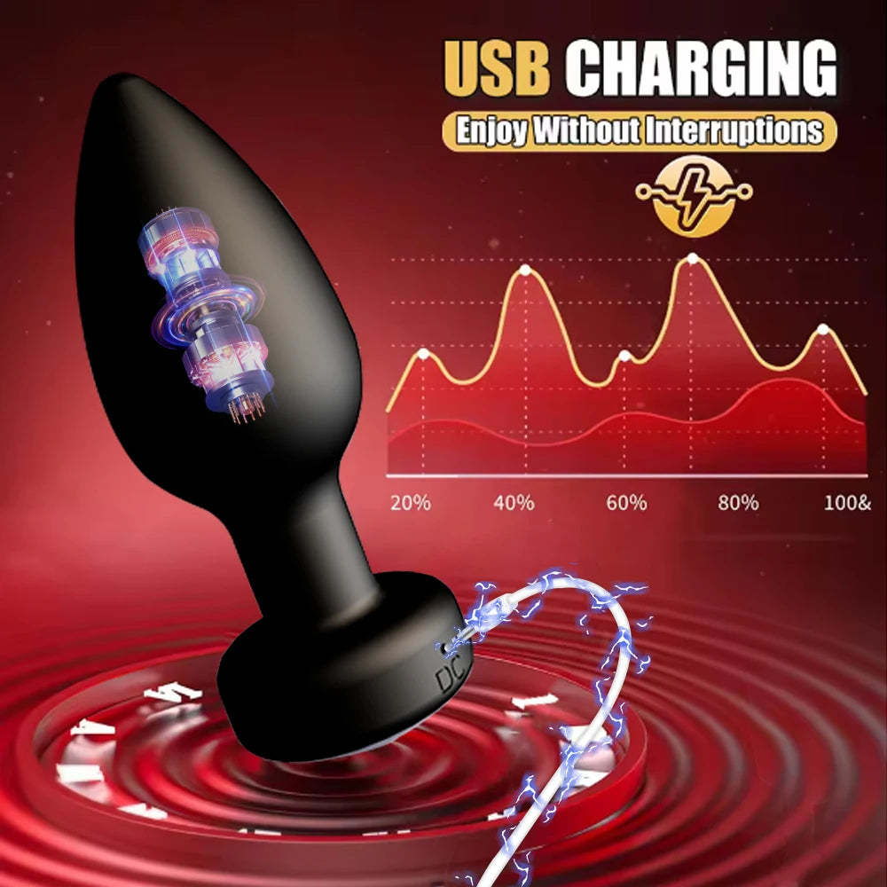 Butt Plug Vibrator Wireless Remote Control Prostate Massager Stimulator Vagina Masturbator Adult Supplies Masturbate Sex Toys