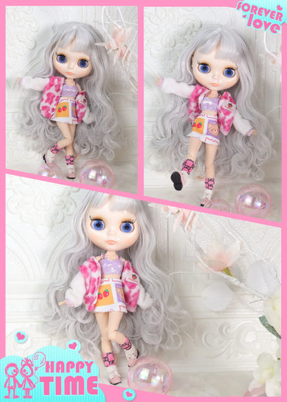 ICY DBS Blyth doll White Skin Glossy face Matte face Joint body with hand set A&B 1/6 bjd suitable diy makeup Special price