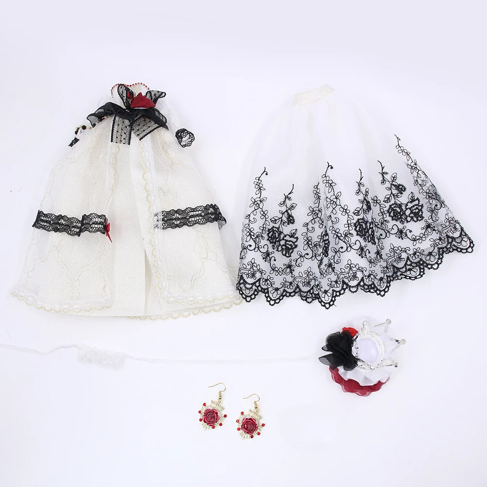 ICY DBS Blyth Doll 1/6 Clothing Joint Body Princess Dress Casual Clothing Toy Gift