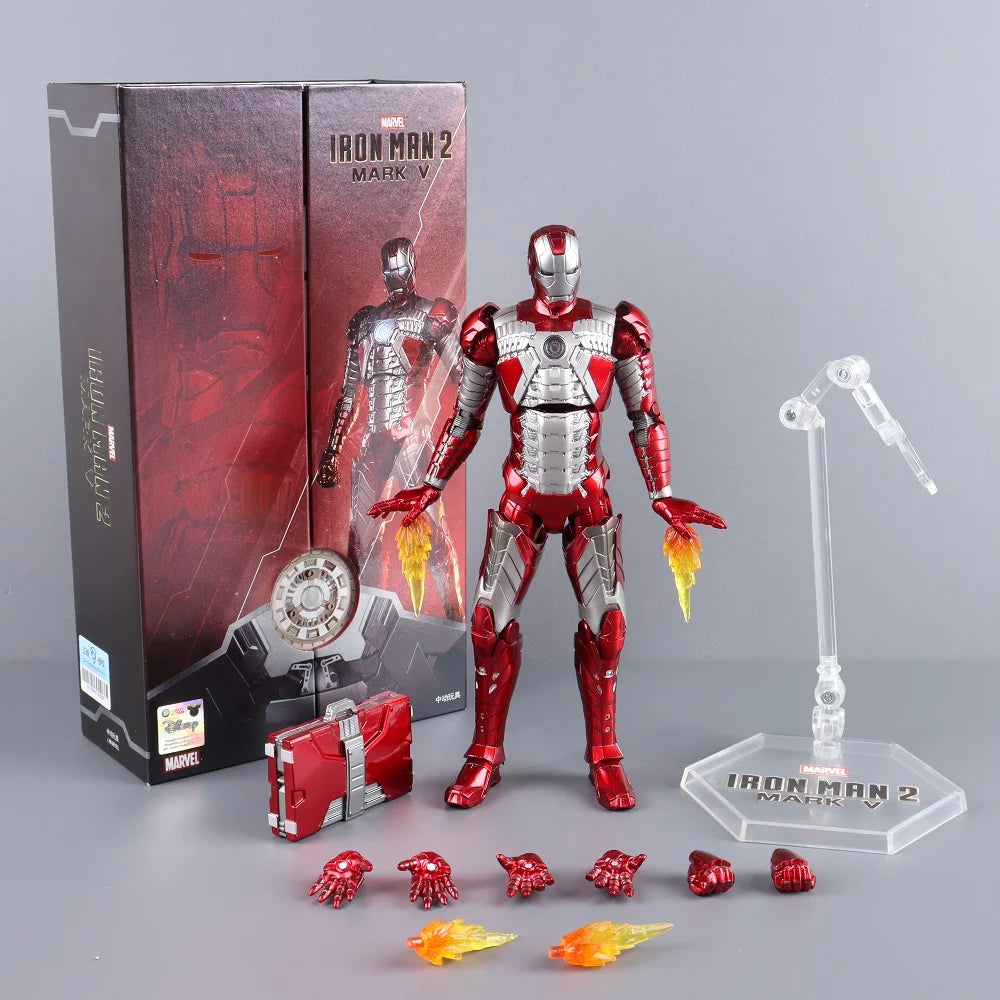 ZD Toys Iron Man Action Figure Joint Movable MK1 MK3 MK6 MK7 MK42 MK45 MK50 MK85 MK17 MK33 MK39 Adult Collection Figure Gift