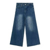 New Men's Baggy Straight Leg Wide Leg Jeans Male Fashion Vintage Wash Casual Denim Pants Youth Popular Brand Streetwear Trousers