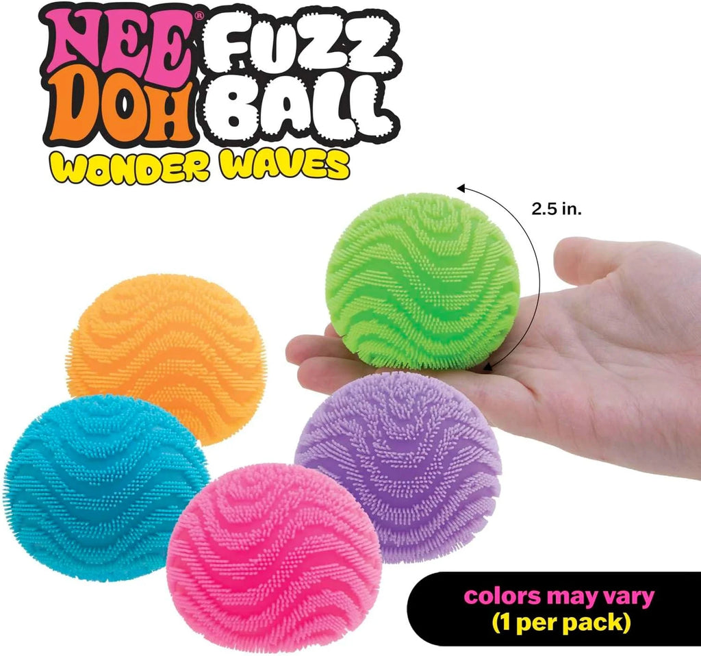 NeeDoh Fuzz Ball Blind Box Series, Soft Stress Relief Fuzzy Ball, Desktop Ornament Fun Squishy Toy for Pressure Relief