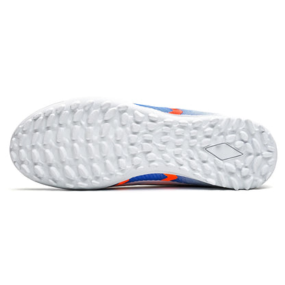 Ultra Light Adult TF Soccer Shoes Sweat-proof PU Fabric Wear-resistant Rubber Sole Snug Fit Unisex Turf Practice Sneakers