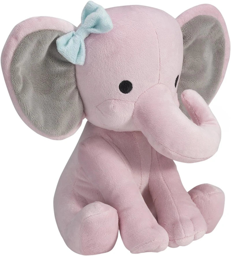 25cm Gray Elephant Stuffed Plush Toys Kawaii Animals Soft Sleeping Stuffed Pillow Doll Plushie for Baby Room Decorative Gifts