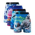 ETHIKA 4Pcs Men Underwear Boxers Breathable Swimming Man Underpants Plus Size Print Mens Panties Trunks Sexy Men's Boxer Briefs
