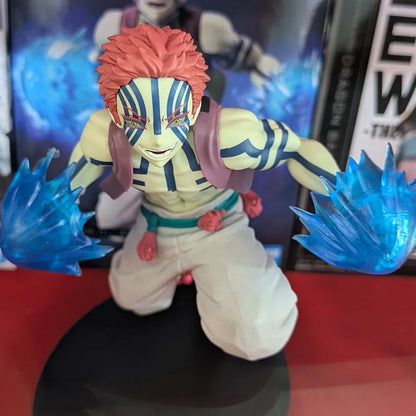 In Stock Bandai Original Genuine Banpresto Anime Yaiba Akaza Vibration Stars Plus 14cm Model Toy Figur