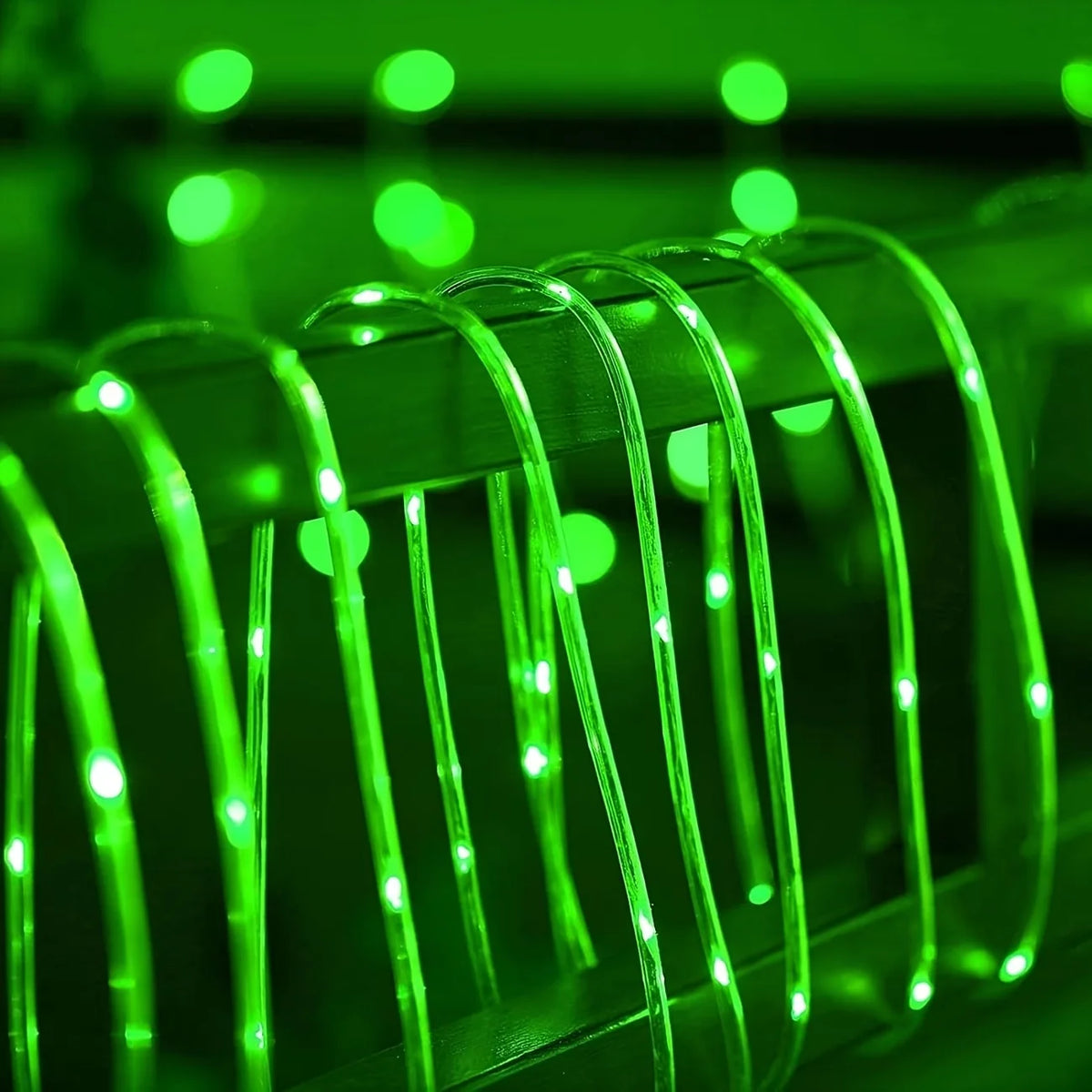 1pc Solar LED Tube Light 100LED Tube Rope String Light 8 Modes with Outdoor PVC Tube Light Solar Fence Light For Home Garden Yard Party Party Decoration