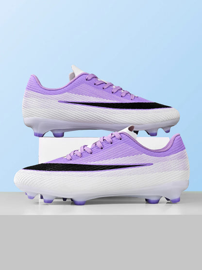 Adult Men AG/FG Football Boots Firm Ground Cleats Comfort PU Non‑Slip Sole For Outdoor Pitch Football Game And Competition